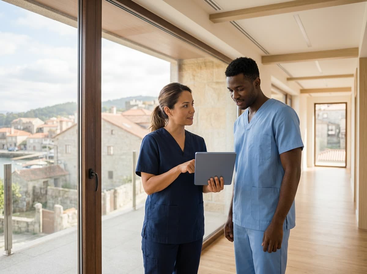 Profesionales sanitarios colaborando